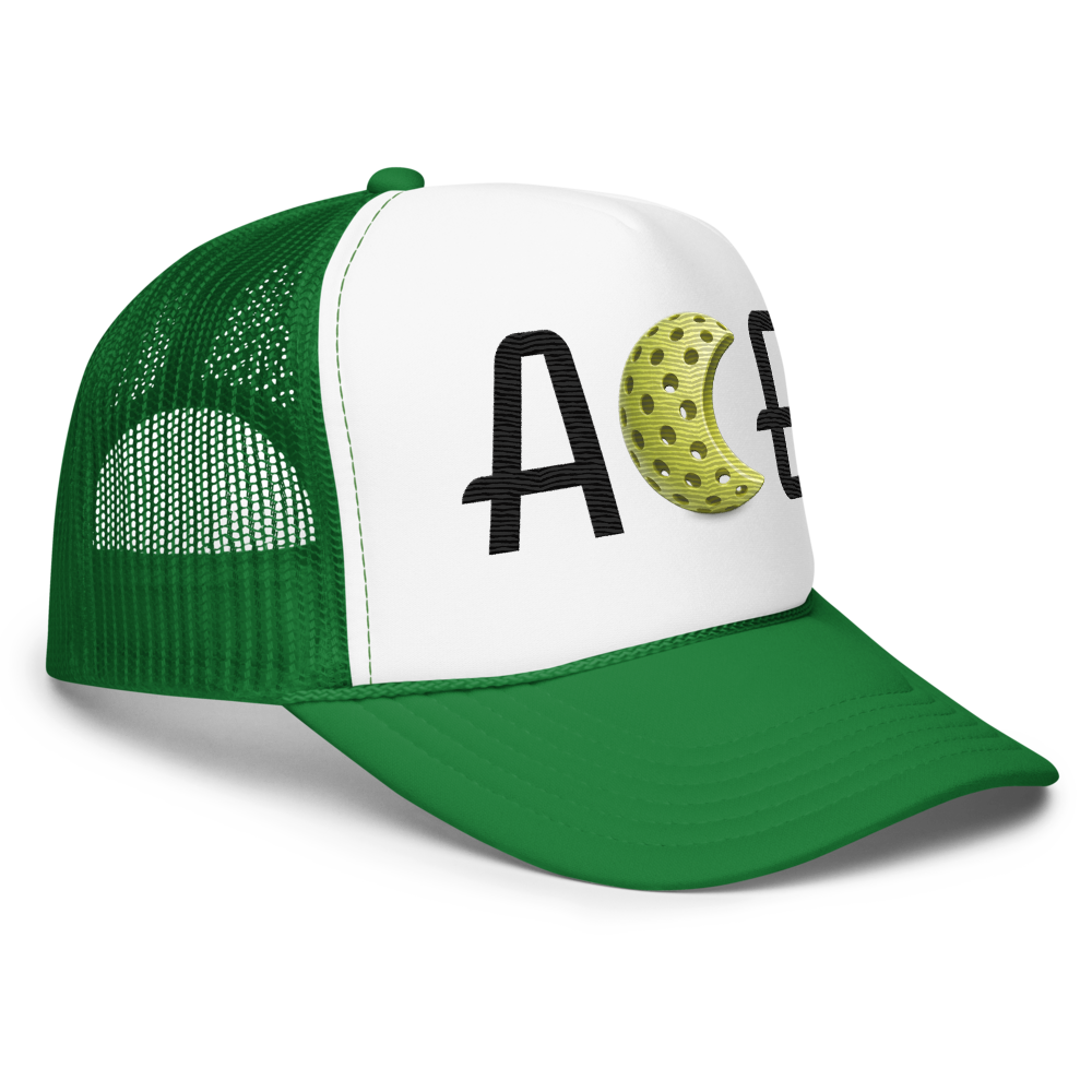 Closer "Ace" Trucker Hat Noir Wordmark