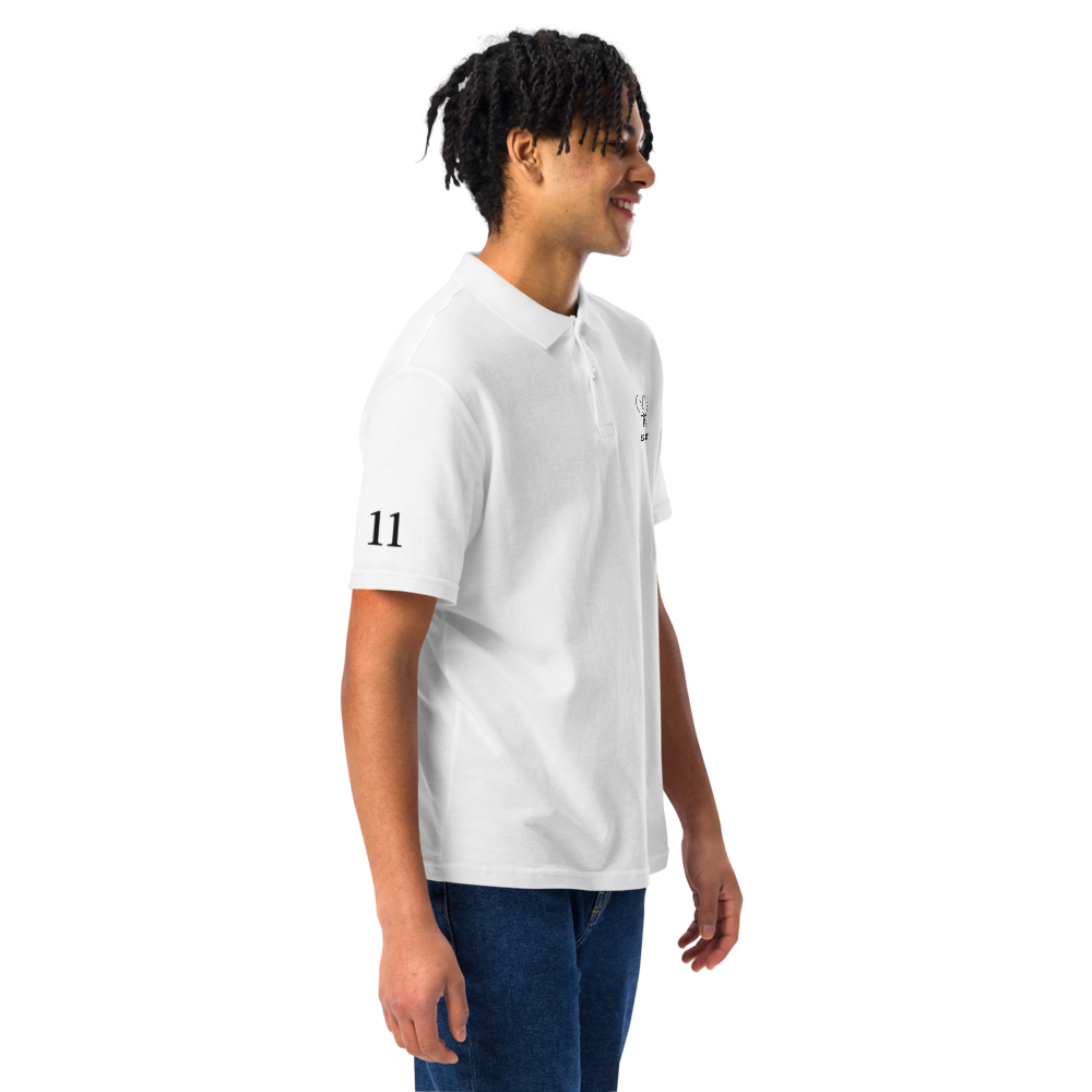 Society Mens' Pique Polo Noir Crest