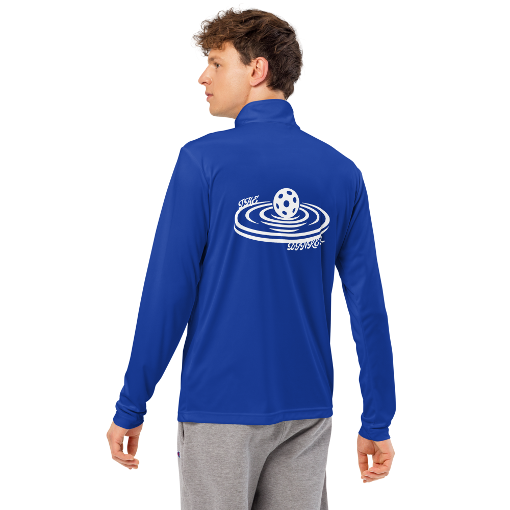 Dinker Men's Quarter-Zip Blanc Logo