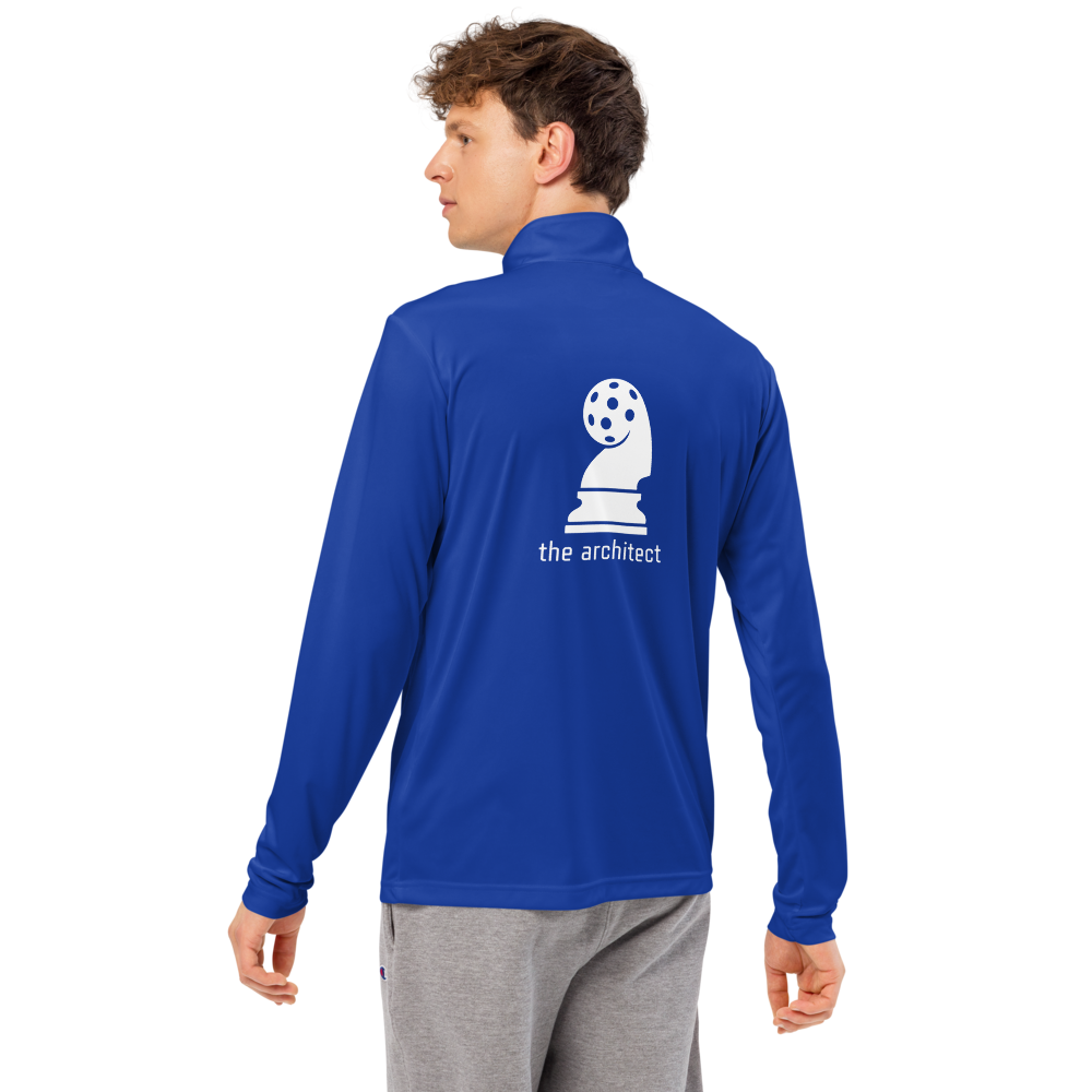 Architect Men's Quarter-Zip Blanc Logo