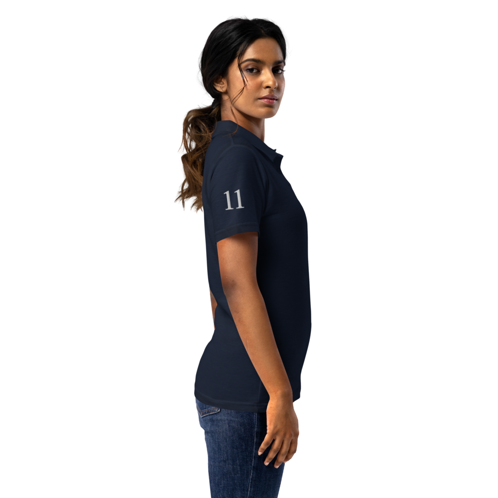 Society Women's Pique Polo Blanc Crest