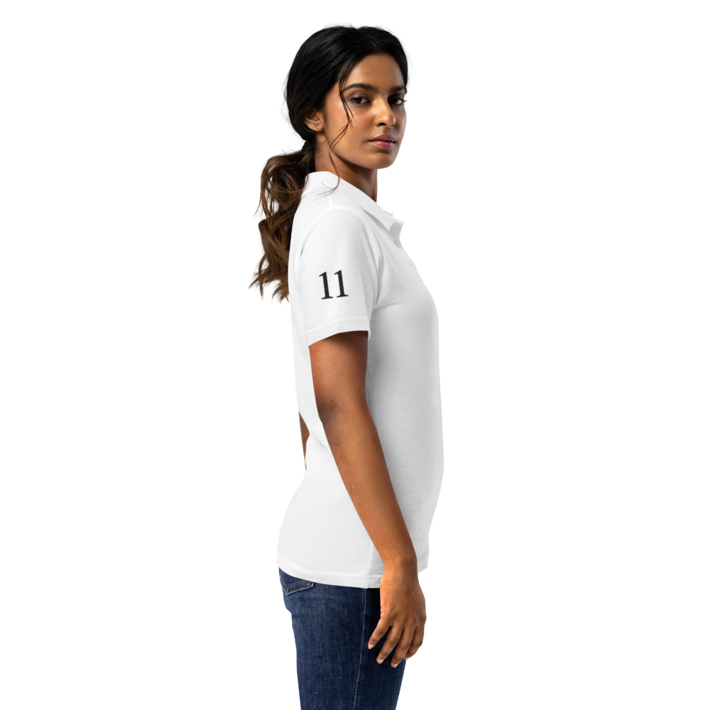 Society Women's Pique Polo Noir Crest
