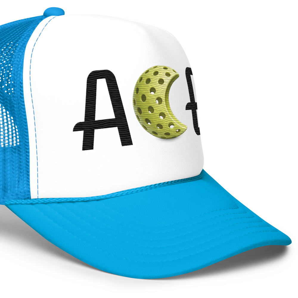 Closer "Ace" Trucker Hat Noir Wordmark