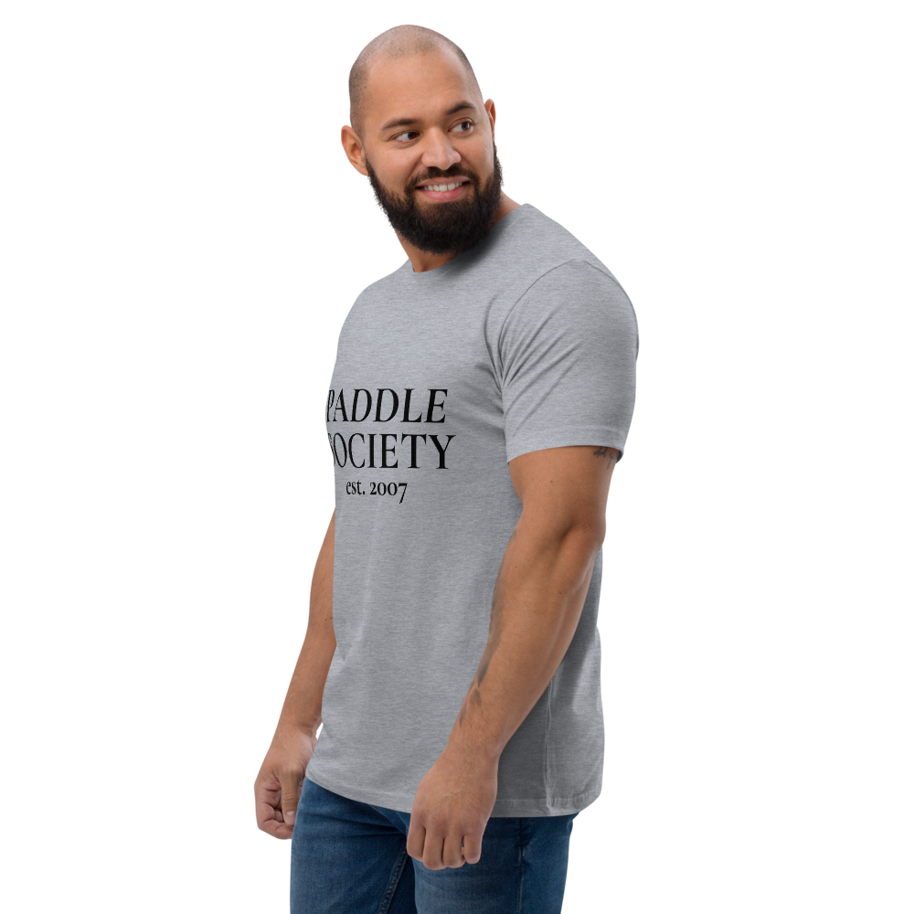 Society Fitted Tee Noir Wordmark