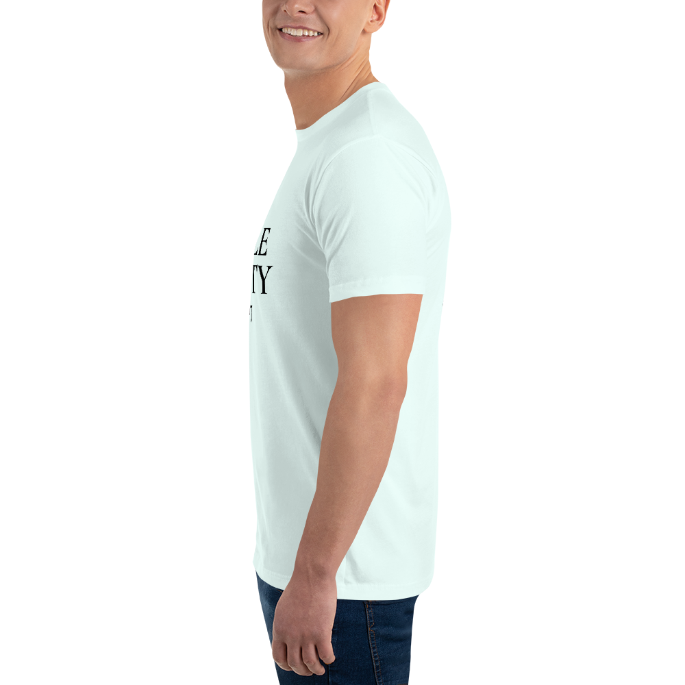 Society Fitted Tee Noir Wordmark