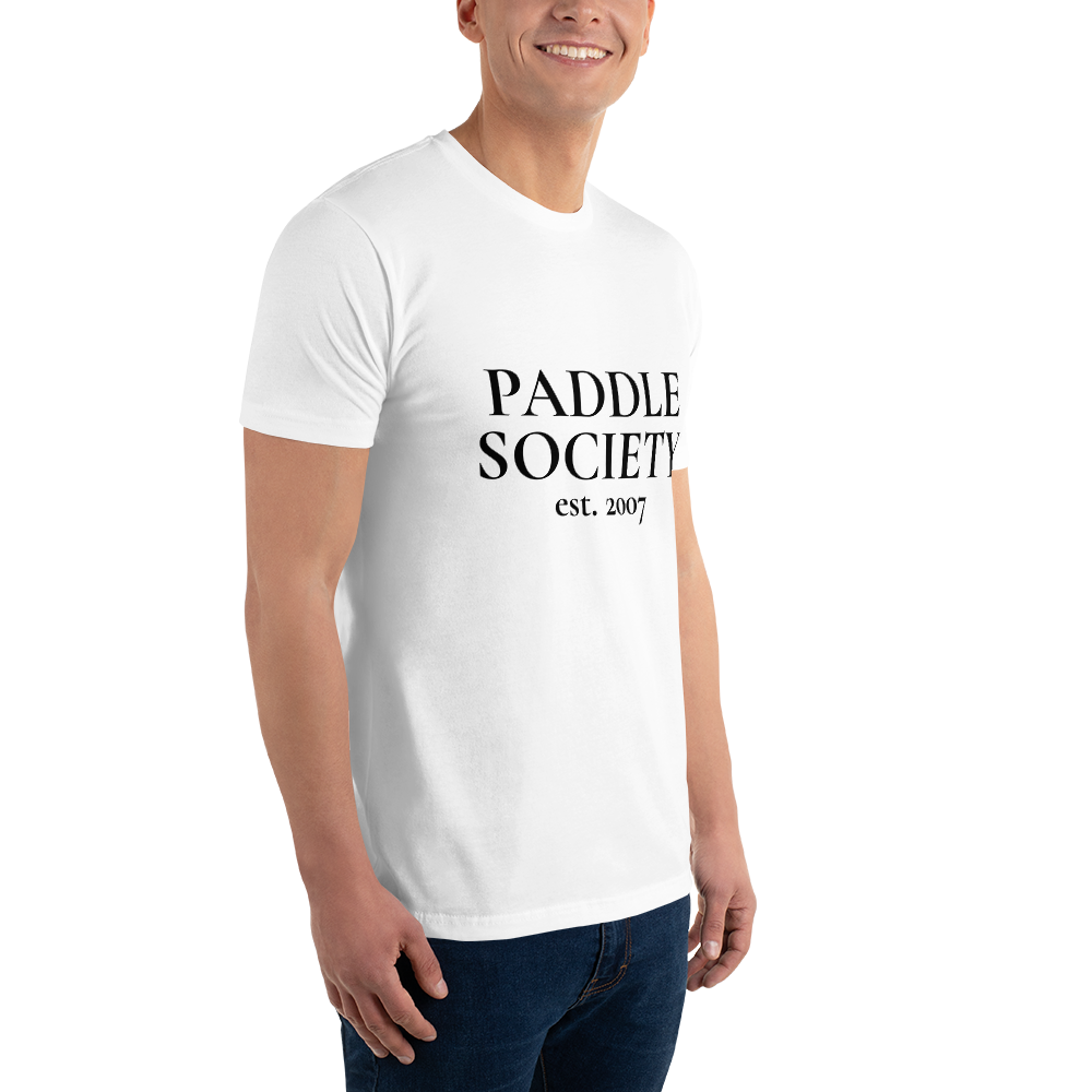 Society Fitted Tee Noir Wordmark