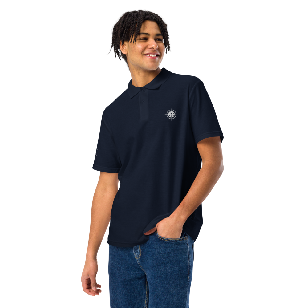 Closer Men's Pique Polo Blanc Logo