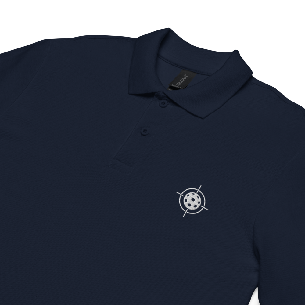 Closer Men's Pique Polo Blanc Logo