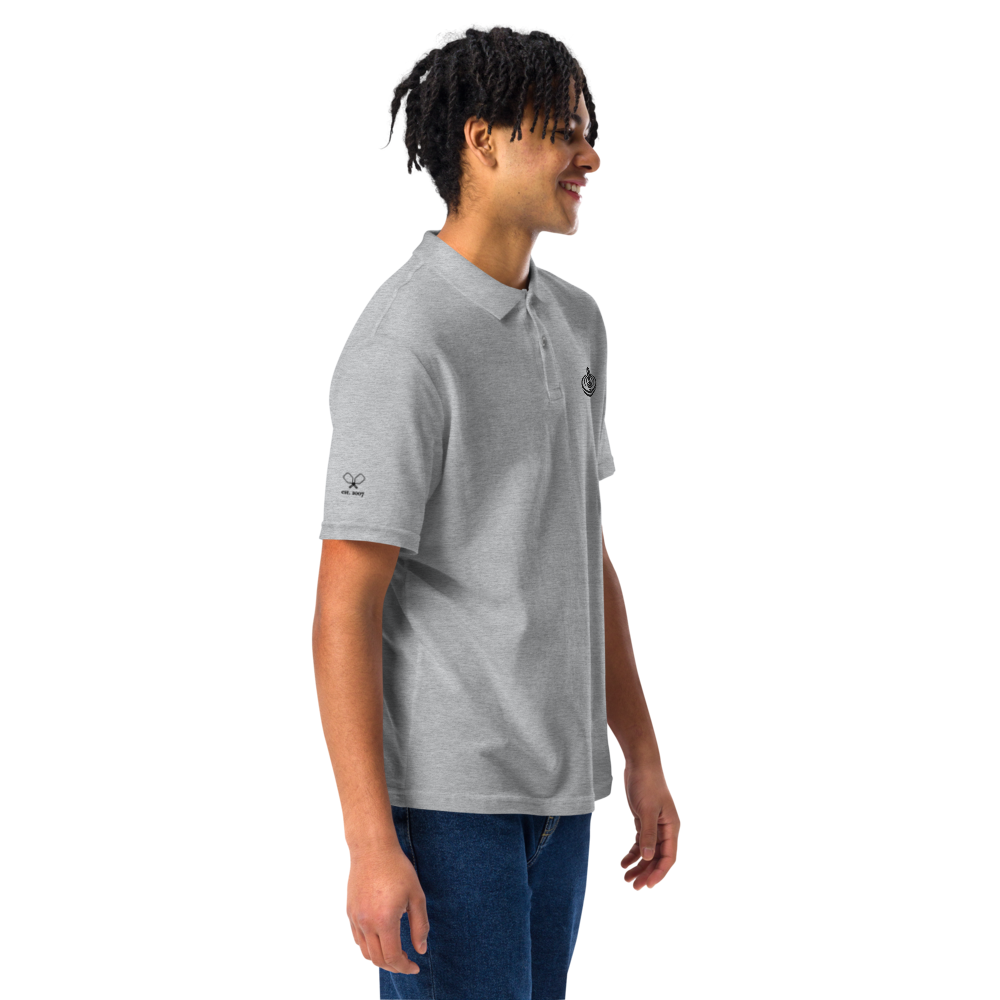 Dinker Men's Pique Polo Noir Logo
