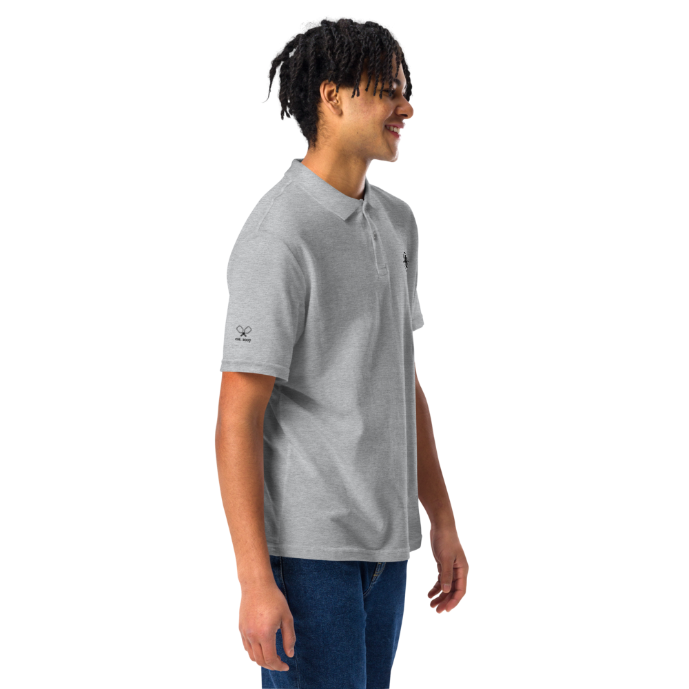 Closer Men's Pique Polo Noir Logo