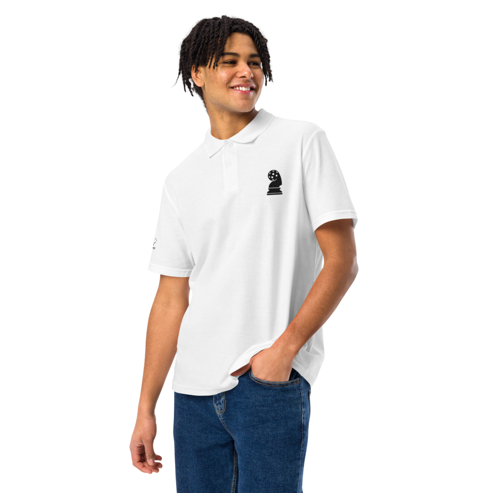 Architect Men's Pique Polo Noir Logo