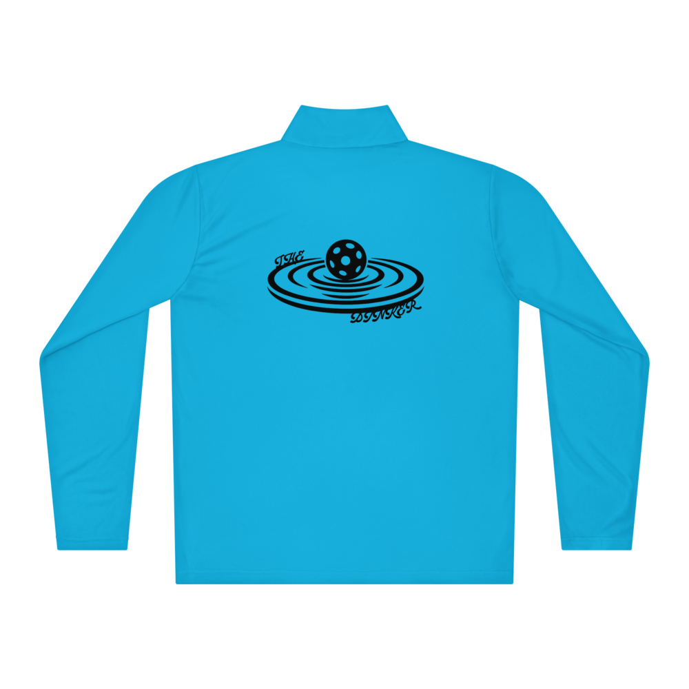 Dinker Men's Quarter-Zip Noir Logo