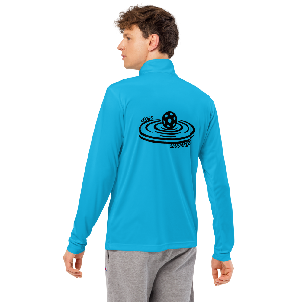 Dinker Men's Quarter-Zip Noir Logo