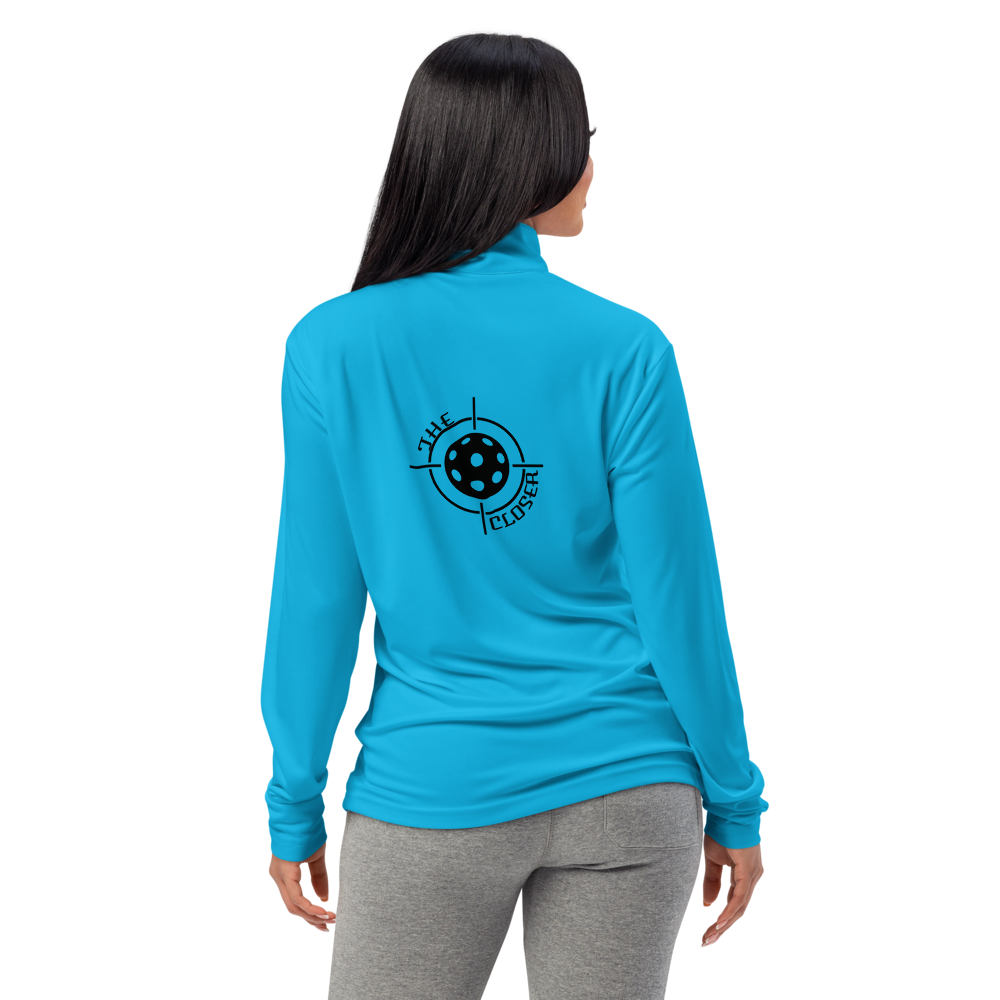 Closer Women's Quarter-Zip Noir Logo