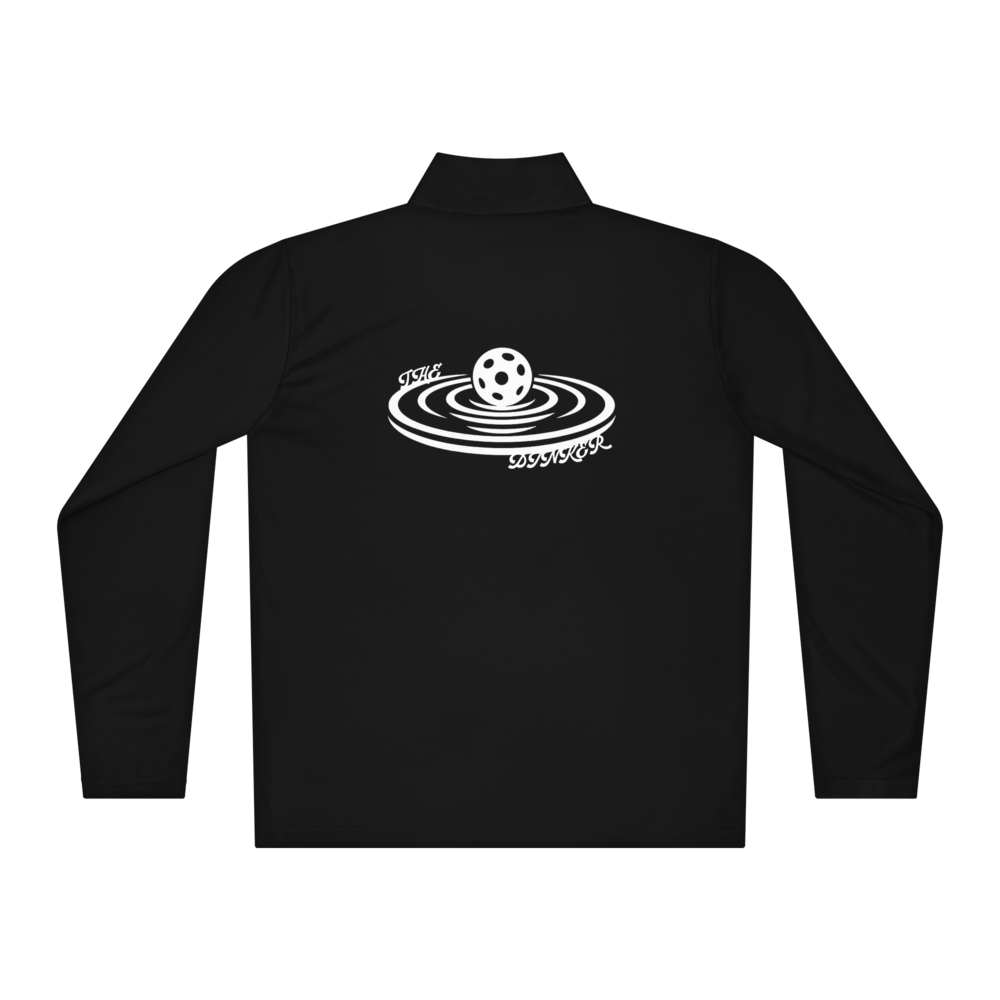 Dinker Men's Quarter-Zip Blanc Logo