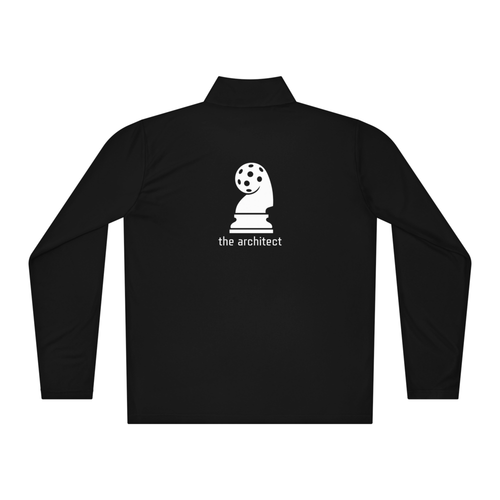 Architect Women's Quarter-Zip Blanc Logo