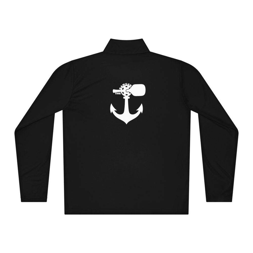Banger Men's Quarter-Zip Blanc Logo