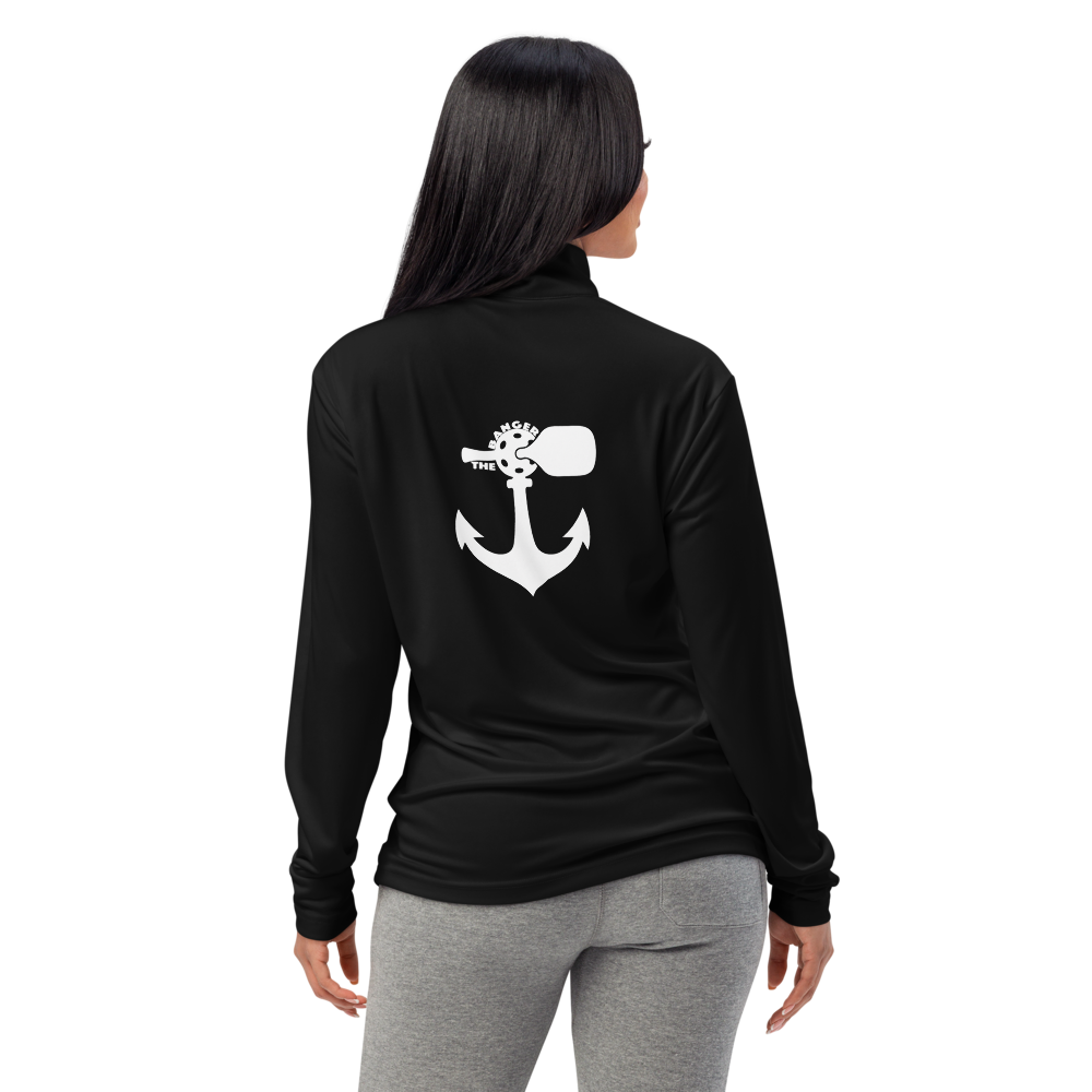 Banger Women's Quarter-Zip Blanc Logo