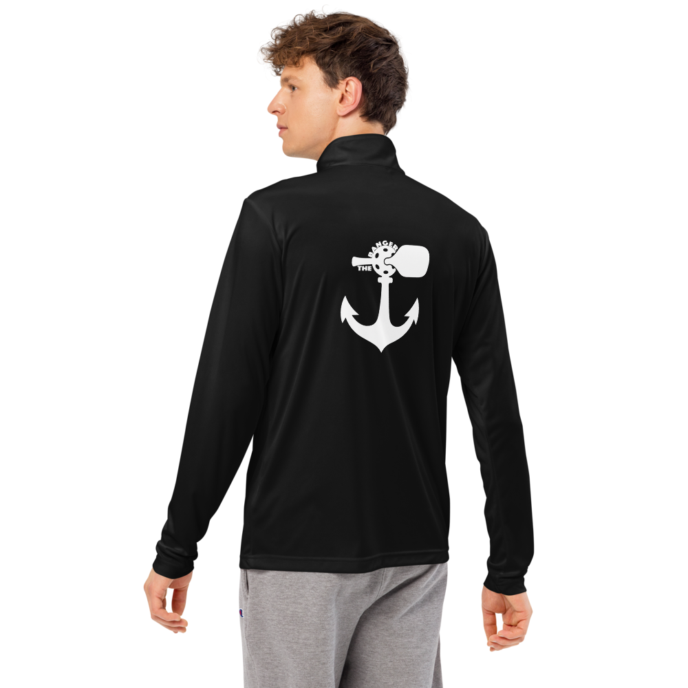 Banger Men's Quarter-Zip Blanc Logo