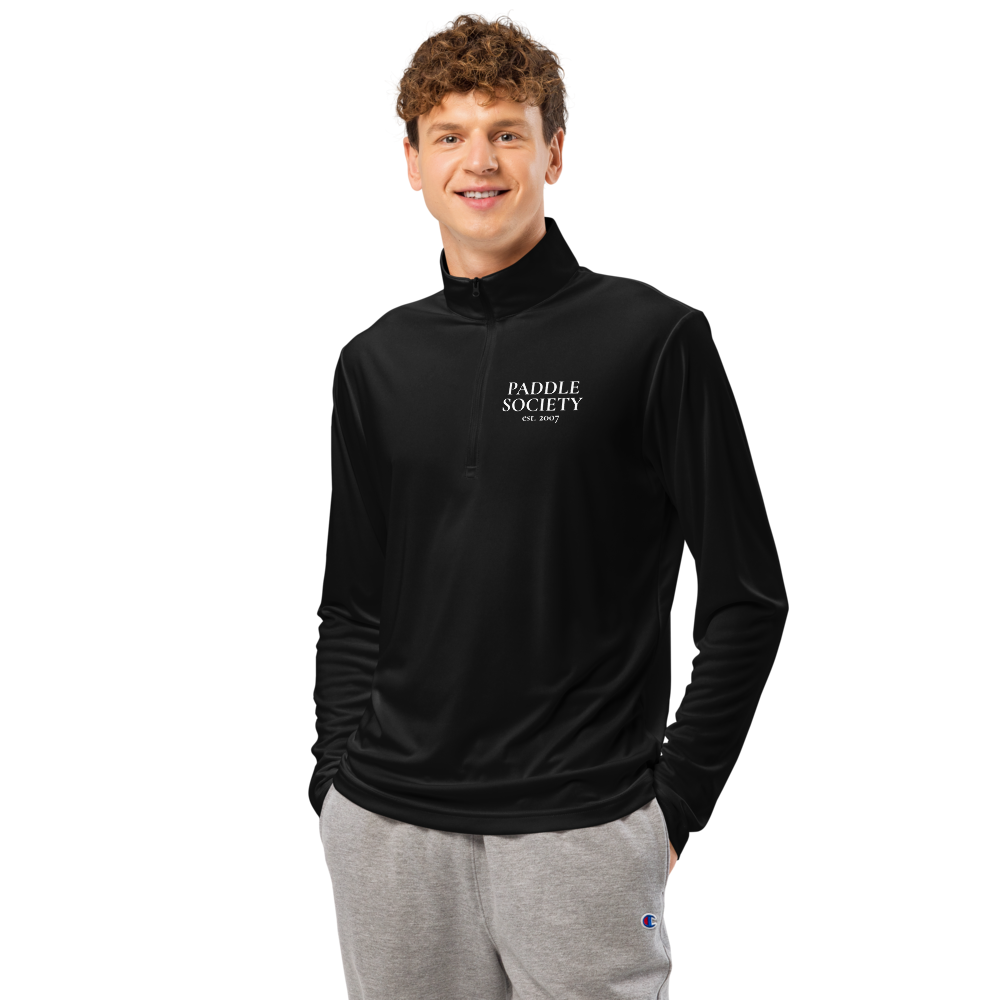 Architect Men's Quarter-Zip Blanc Logo