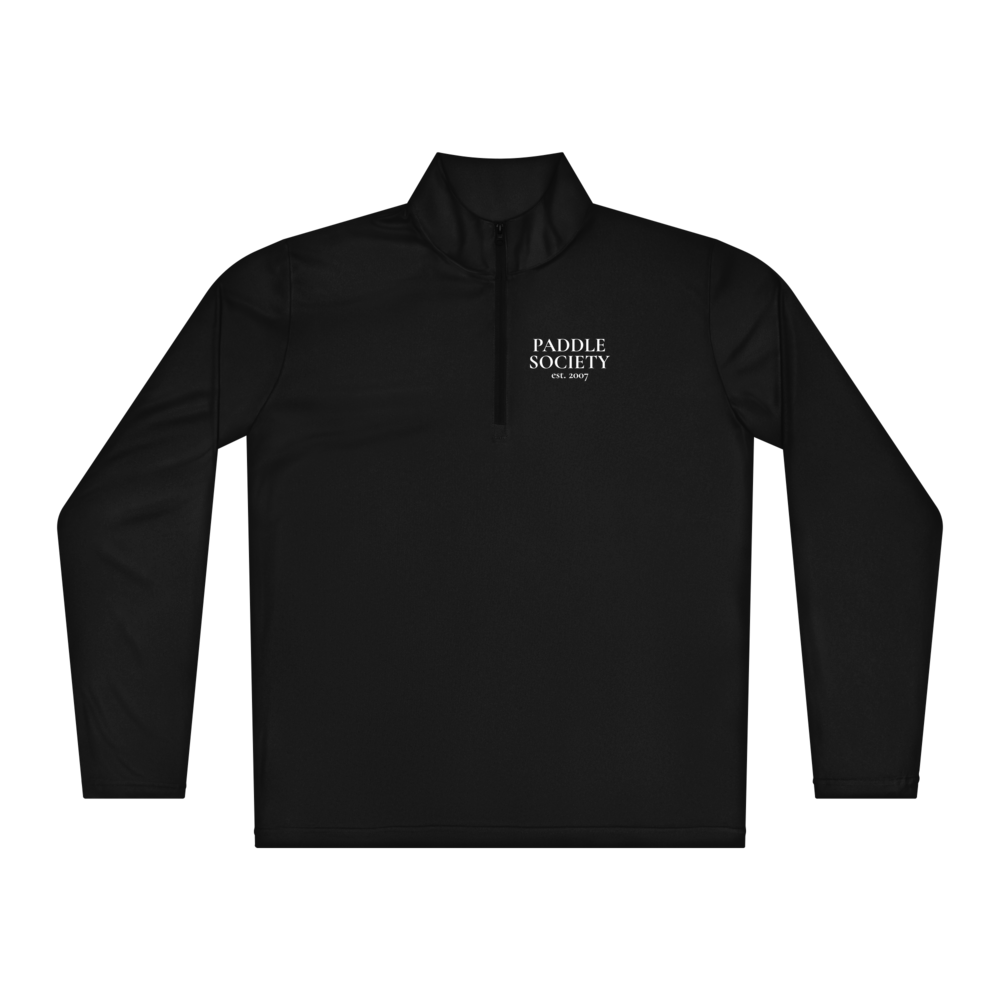 Closer Women's Quarter-Zip Blanc Logo