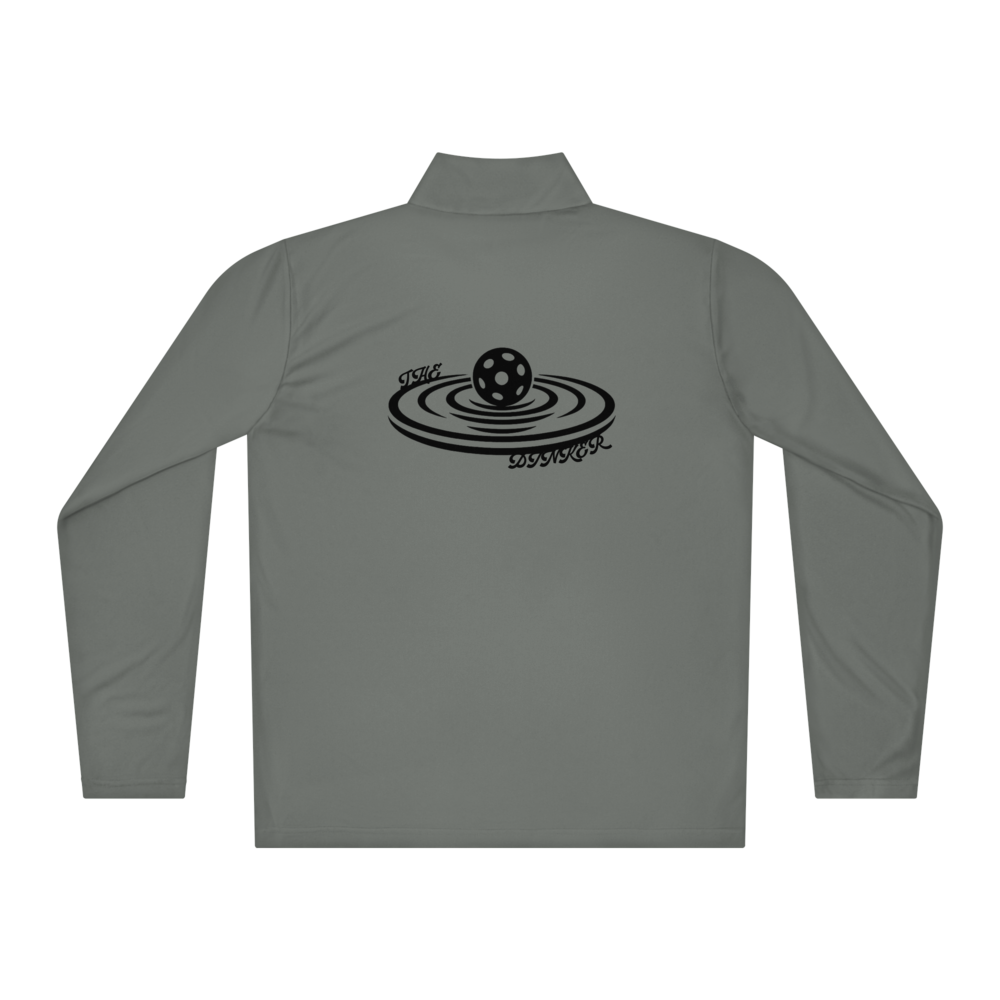 Dinker Men's Quarter-Zip Noir Logo