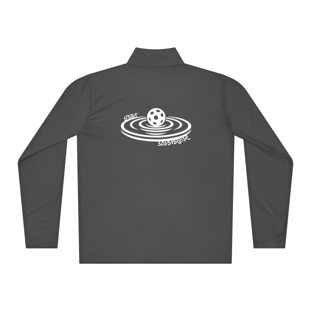 Dinker Men's Quarter-Zip Blanc Logo