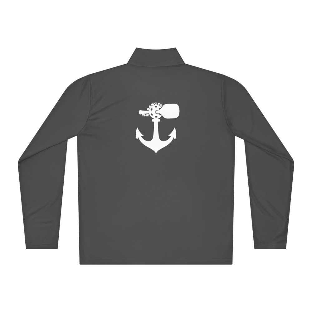 Banger Women's Quarter-Zip Blanc Logo