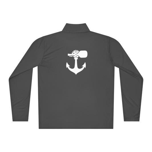 Banger Women's Quarter-Zip Blanc Logo