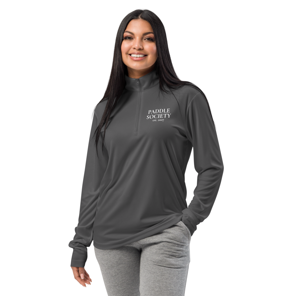 Architect Women's Quarter-Zip Blanc Logo