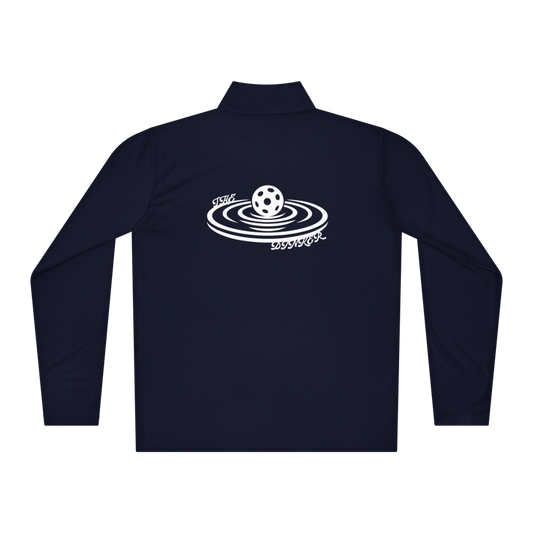 Dinker Men's Quarter-Zip Blanc Logo