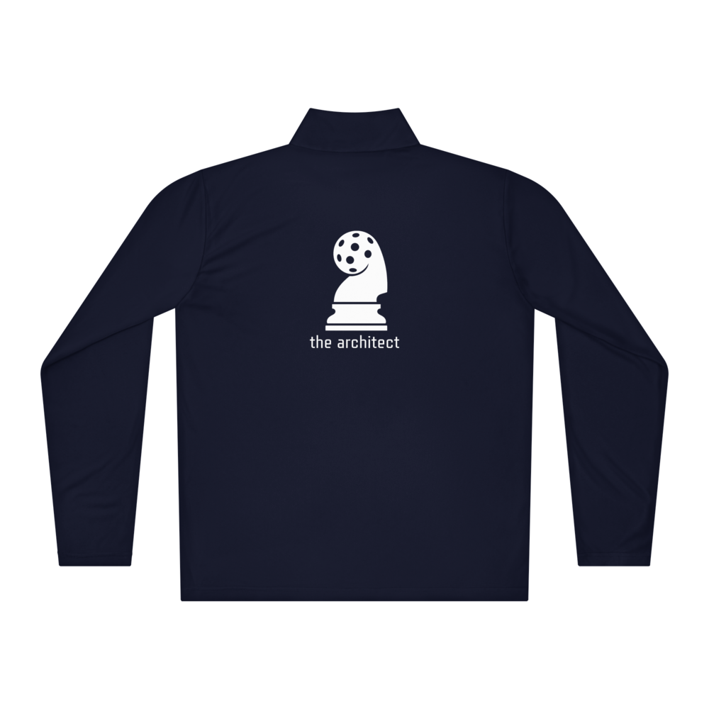 Architect Men's Quarter-Zip Blanc Logo