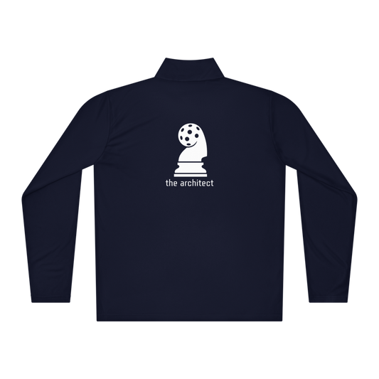 Architect Men's Quarter-Zip Blanc Logo