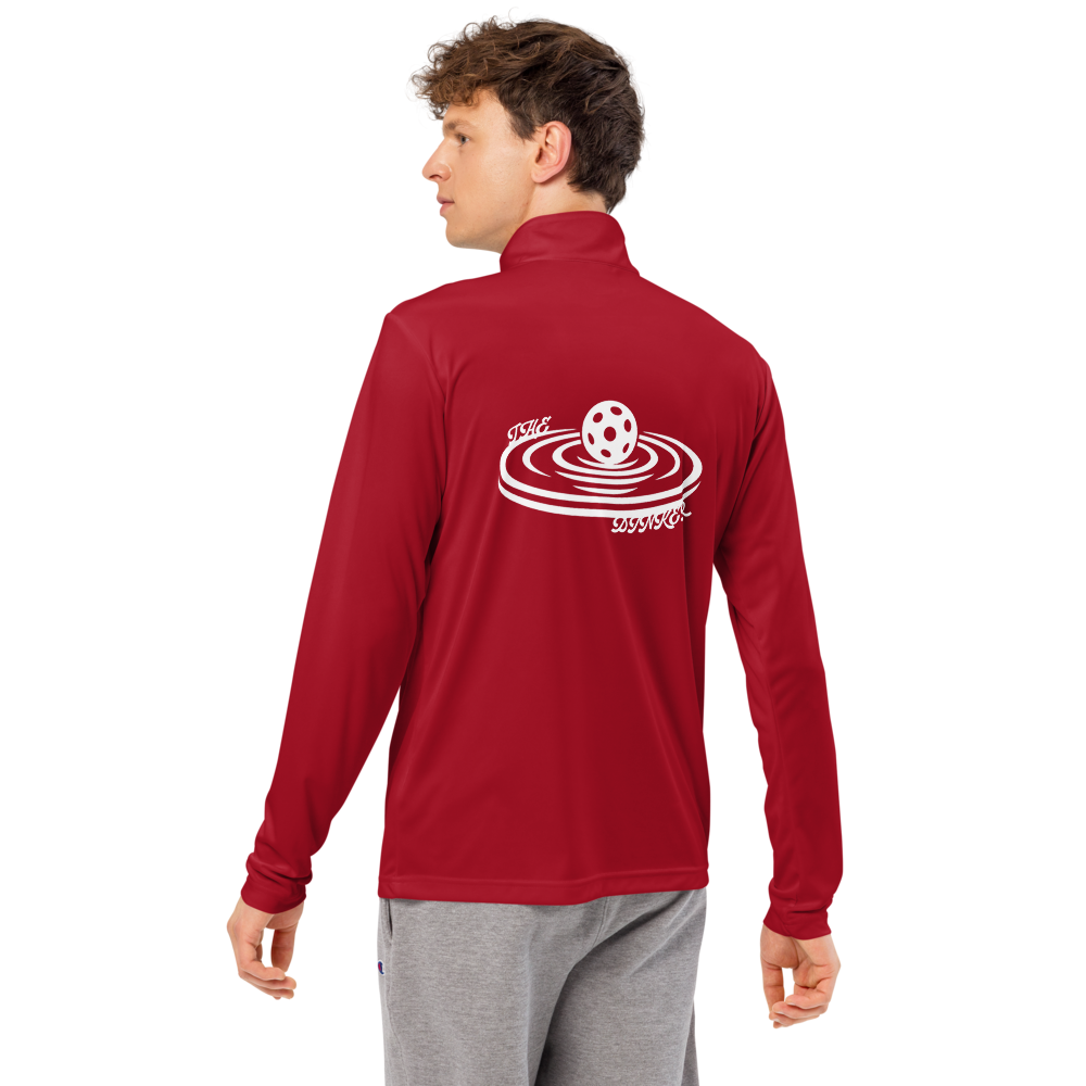 Dinker Men's Quarter-Zip Blanc Logo