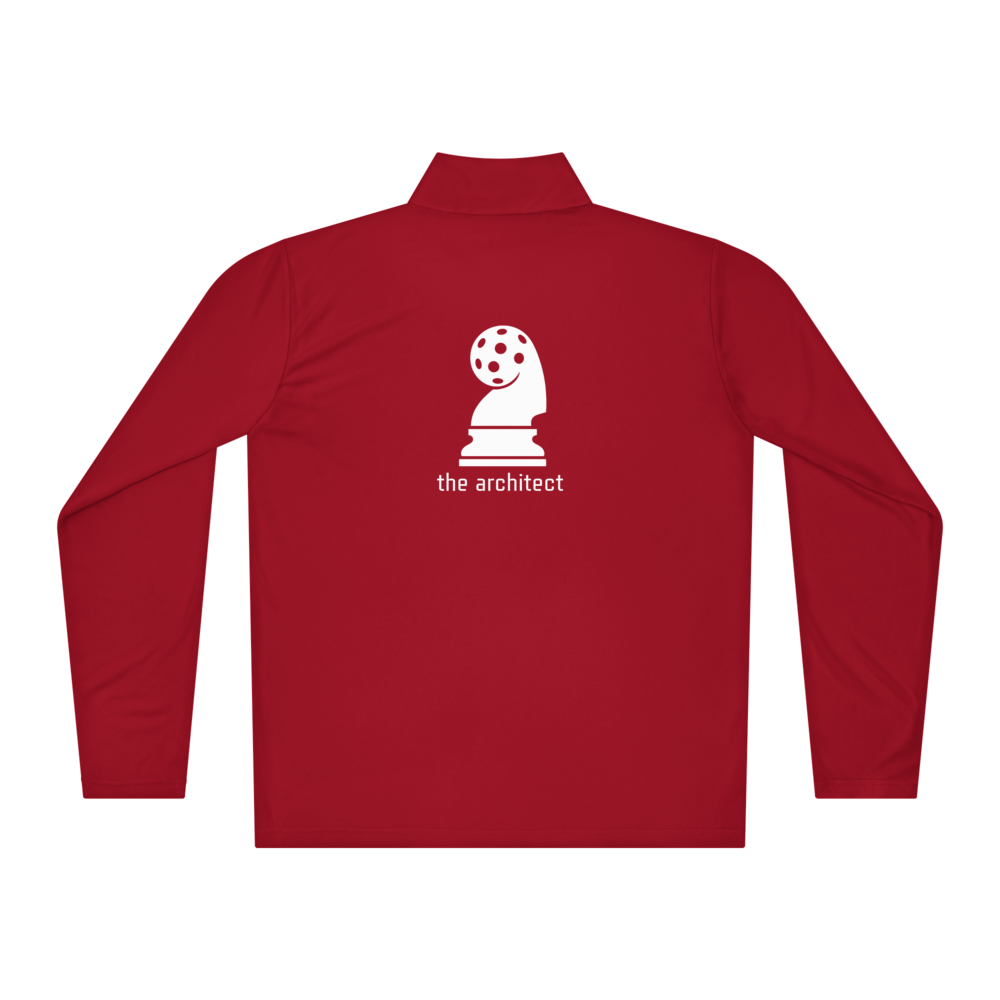 Architect Men's Quarter-Zip Blanc Logo