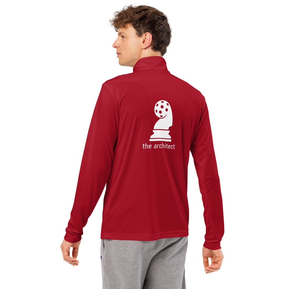Architect Men's Quarter-Zip Blanc Logo