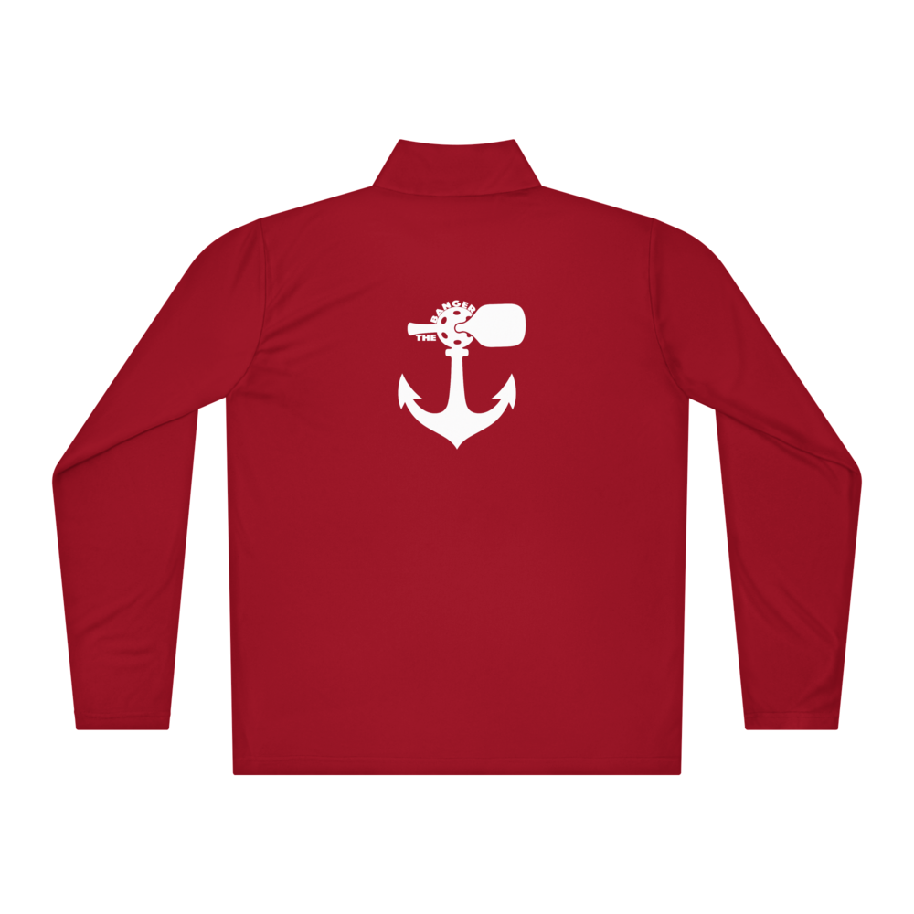 Banger Men's Quarter-Zip Blanc Logo