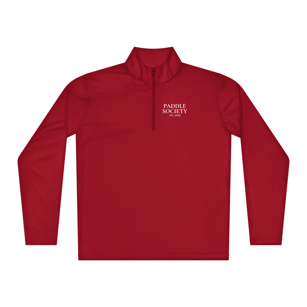 Banger Women's Quarter-Zip Blanc Logo