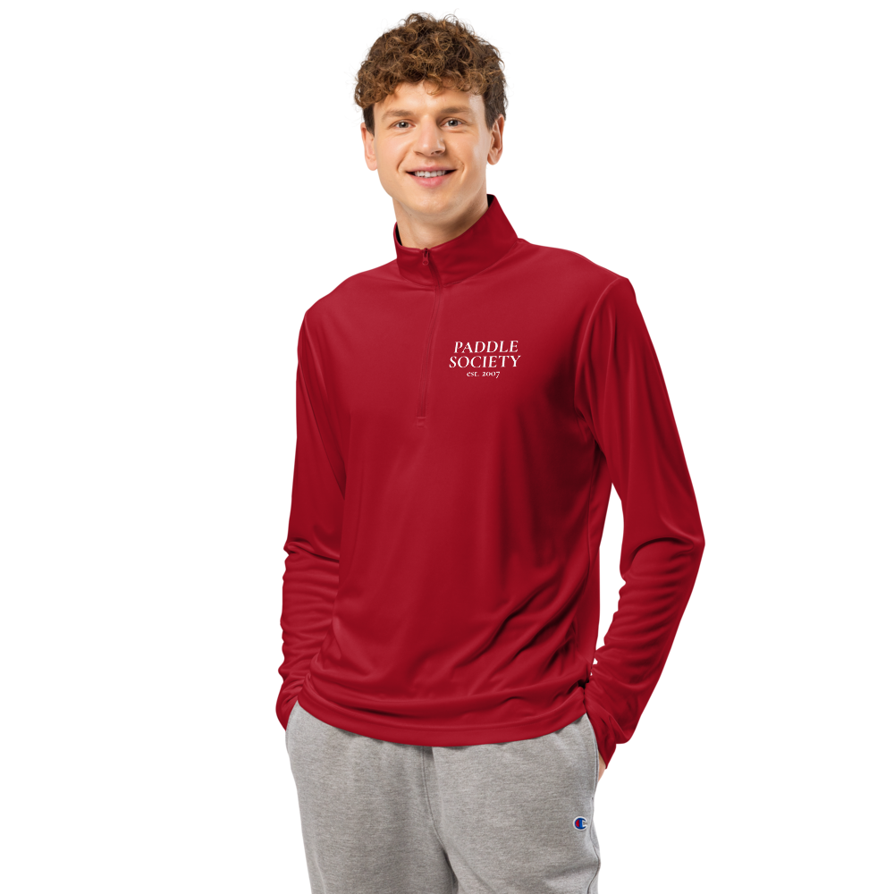 Banger Men's Quarter-Zip Blanc Logo