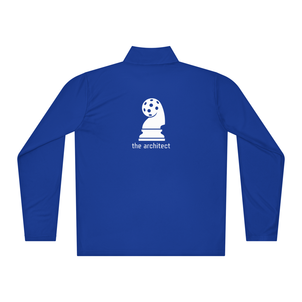 Architect Women's Quarter-Zip Blanc Logo