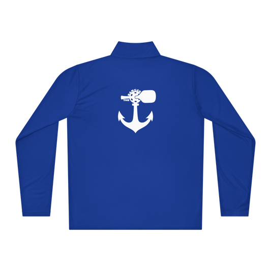 Banger Men's Quarter-Zip Blanc Logo