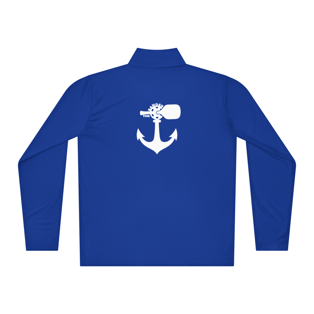 Banger Women's Quarter-Zip Blanc Logo