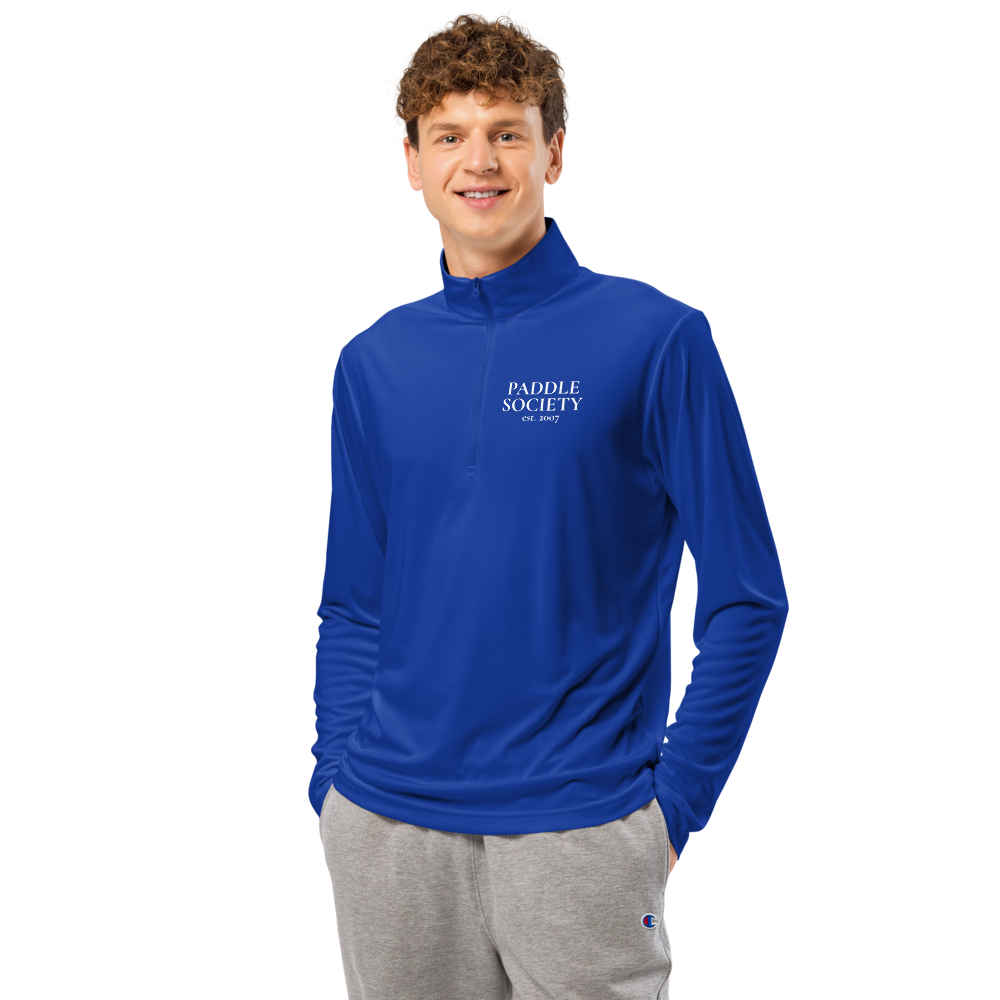 Banger Men's Quarter-Zip Blanc Logo