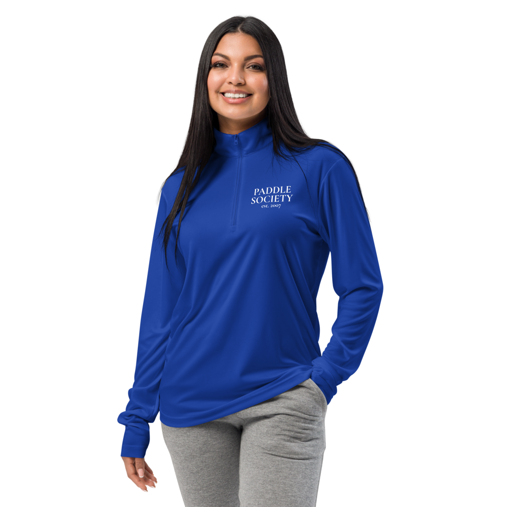 Banger Women's Quarter-Zip Blanc Logo
