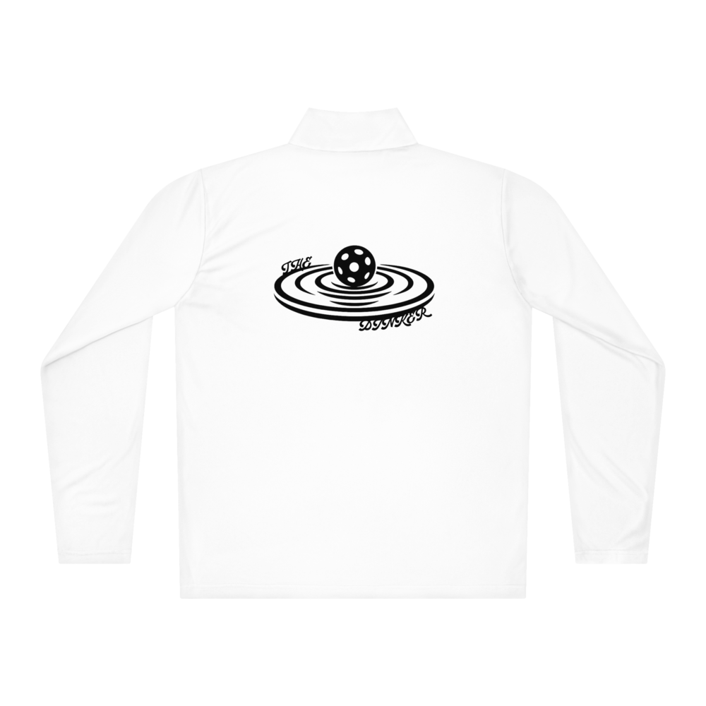 Dinker Men's Quarter-Zip Noir Logo