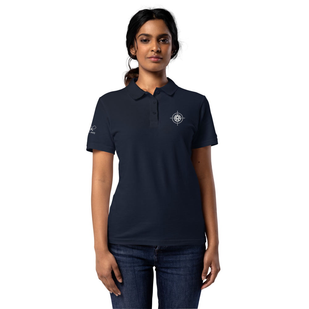 Closer Women's Pique Polo Blanc Logo