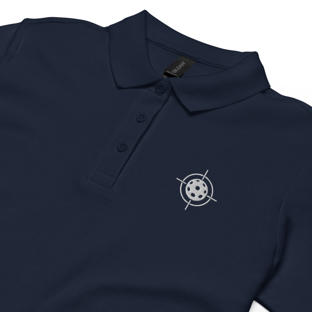 Closer Women's Pique Polo Blanc Logo