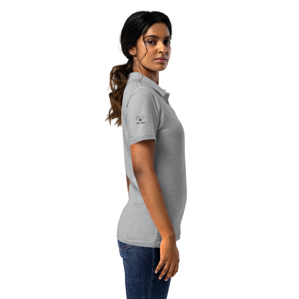 Closer Women's Pique Polo Noir Logo