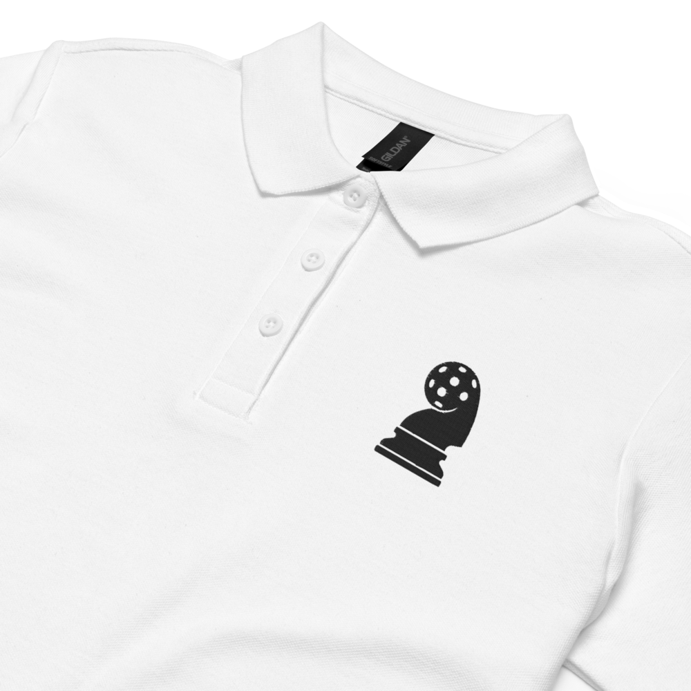Architect Women's Pique Polo Noir Logo