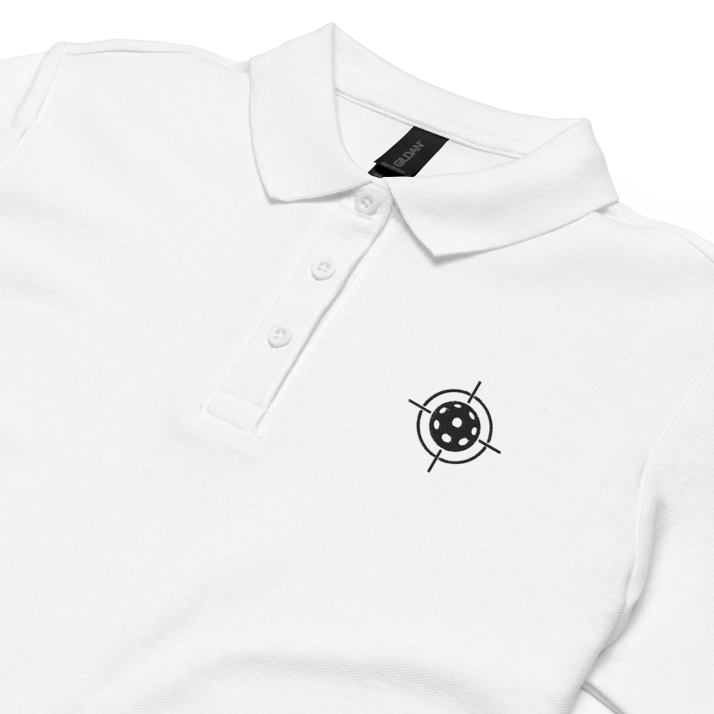 Closer Women's Pique Polo Noir Logo